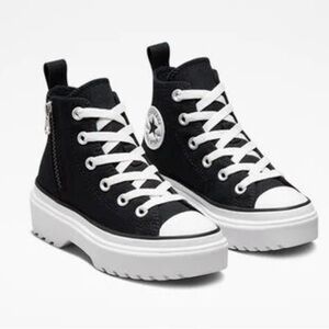Classic Black High-Top Kids Sneakers Size 13